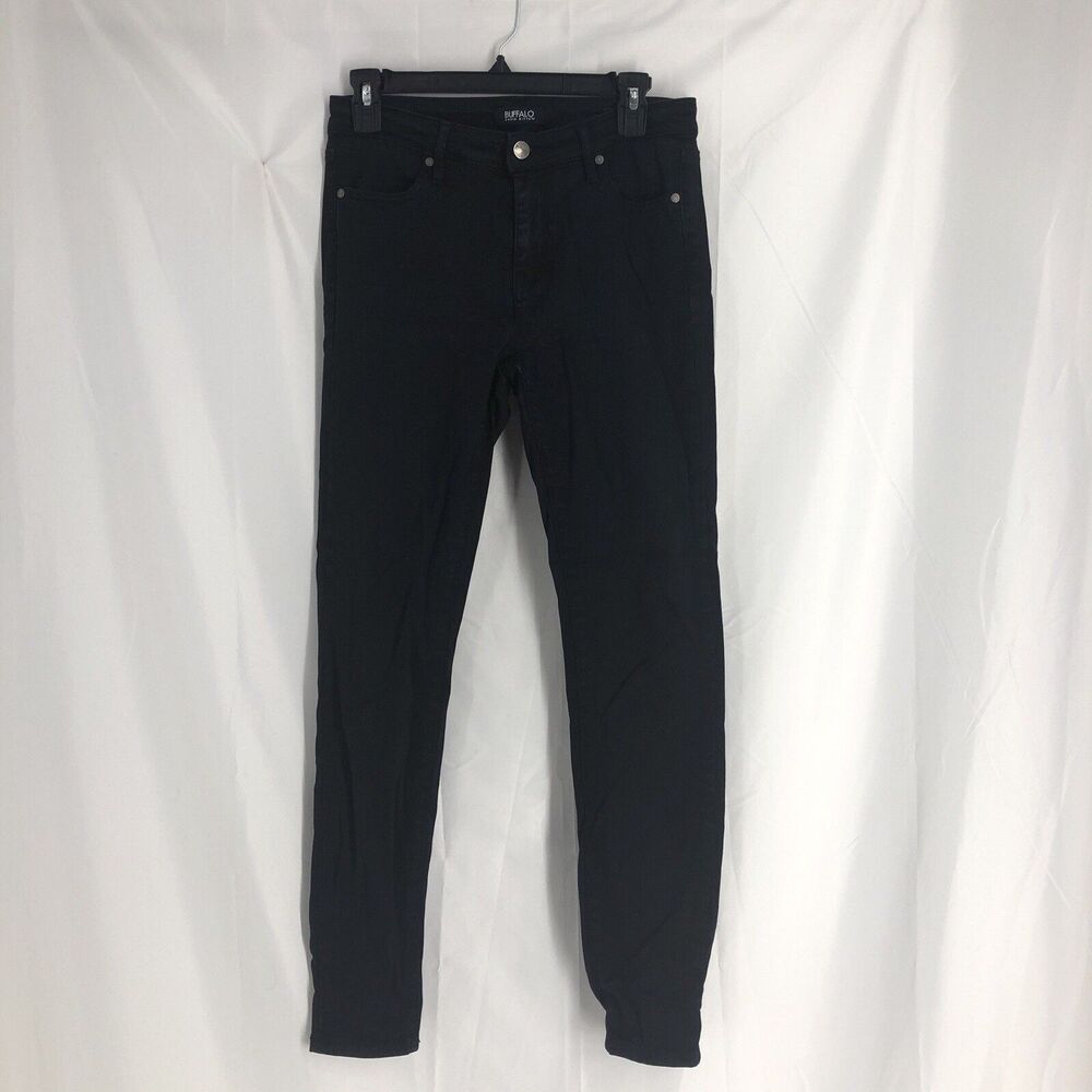 Buffalo Royal Mid Rise Stretch Skinny Jeans Womens Jeggings Size 4 Black Pants